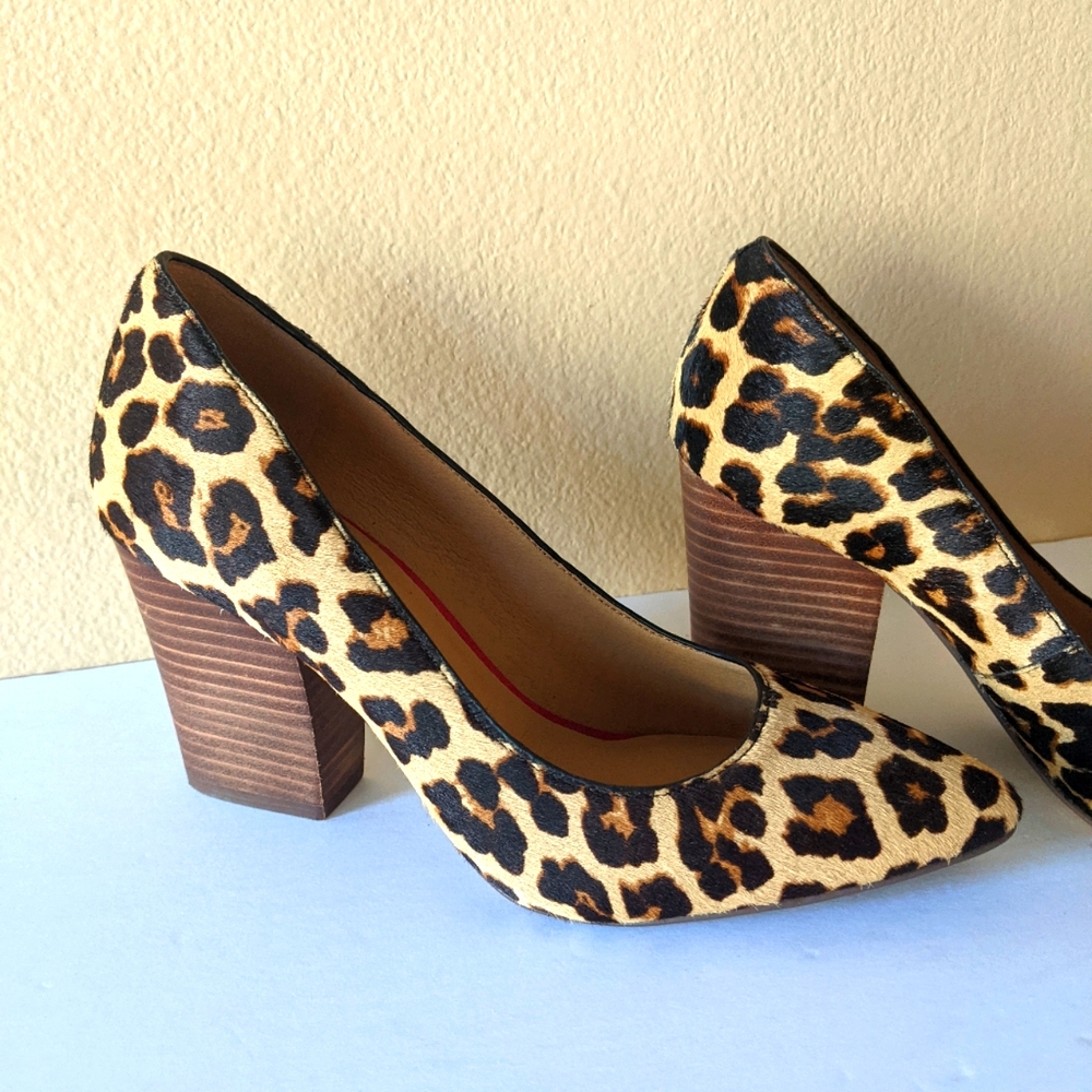 Crown vintage Emmarose leopard chunky heels size 7